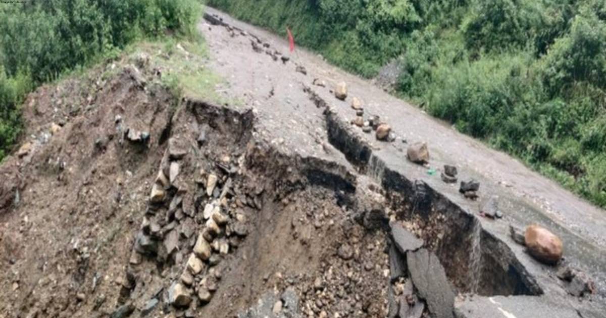 Uttarakhand: Portion of Gangotri Highway caves in following landslide, traffic diverted